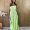 fernandaramosstore com br vestido longo sem bojo laise detalhe em lastex estampado verde