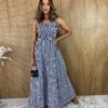 fernandaramosstore com br vestido longo sem bojo listrado azul marinho detalhe em lastex
