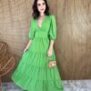 fernandaramosstore com br vestido longo sem bojo manga 34 pipoquinha verde