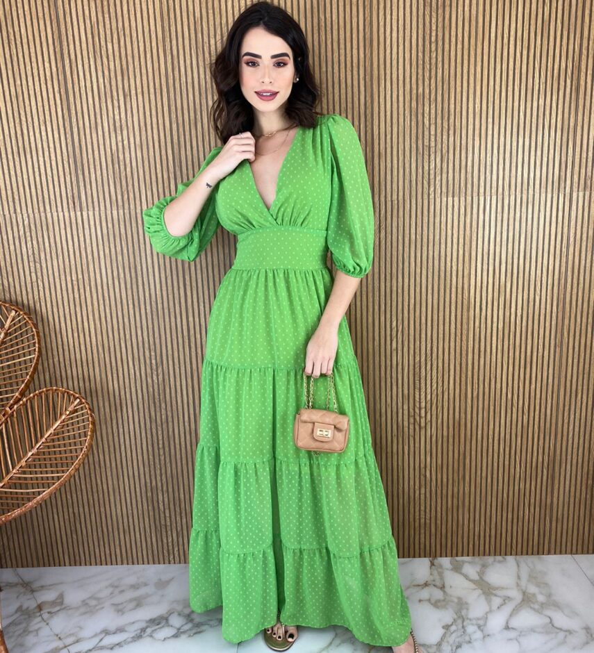 fernandaramosstore com br vestido longo sem bojo manga 34 pipoquinha verde 3