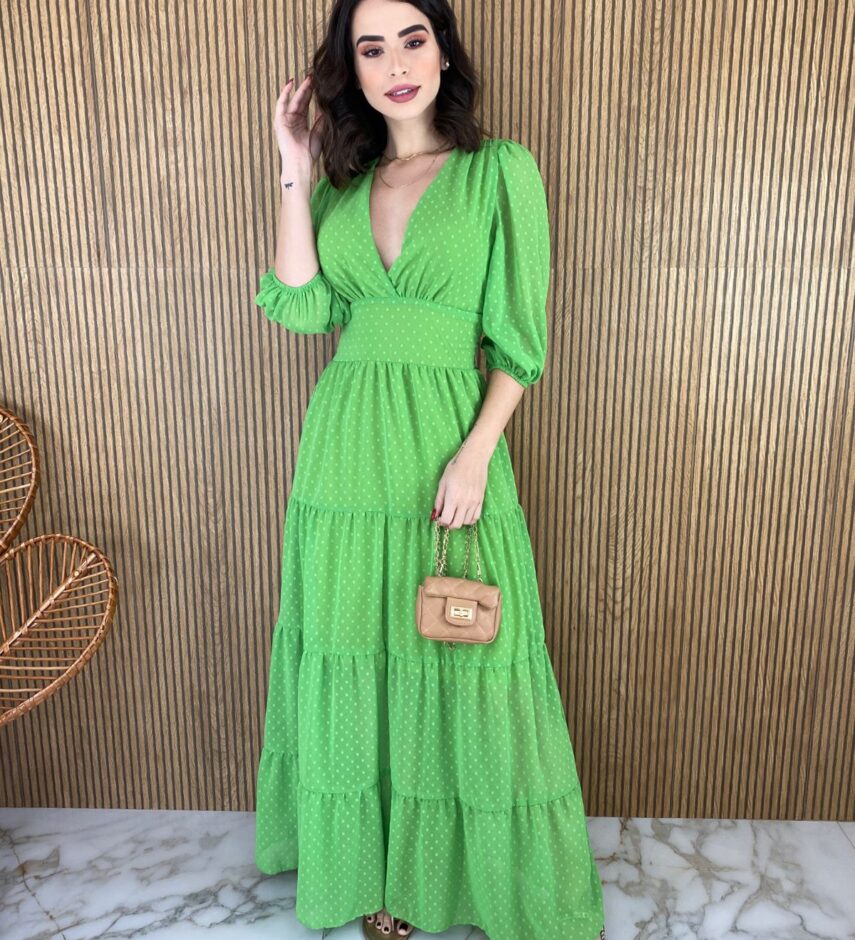 fernandaramosstore com br vestido longo sem bojo manga 34 pipoquinha verde 4