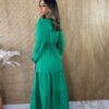 fernandaramosstore com br vestido longo sem bojo manga longa botoes verde bandeira 1