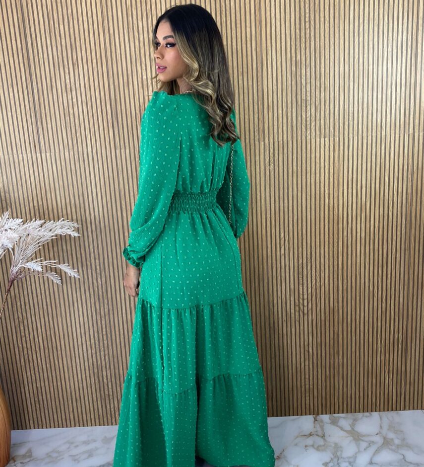 fernandaramosstore com br vestido longo sem bojo manga longa botoes verde bandeira 1