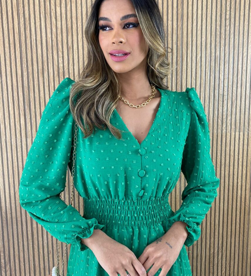 fernandaramosstore com br vestido longo sem bojo manga longa botoes verde bandeira 3