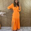 fernandaramosstore com br vestido longo sem bojo manga longa com abertura na perna coral 3