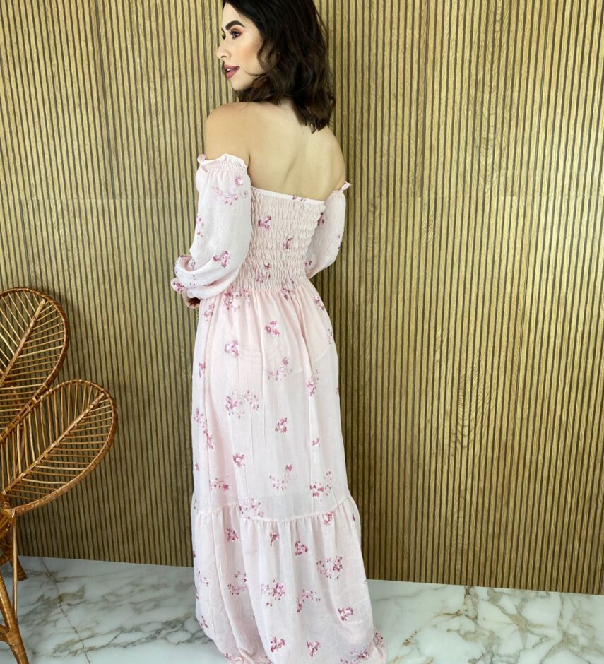 fernandaramosstore com br vestido longo sem bojo manga longa com lastex rosa 1