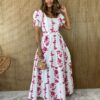 fernandaramosstore com br vestido longo sem bojo off white floral vermelho manga bufante 3