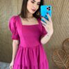 fernandaramosstore com br vestido longo sem bojo pink manga bufante 5