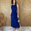 fernandaramosstore com br vestido midi de malha alca grossa com amarracao azul marinho 2