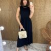 fernandaramosstore com br vestido midi de malha gola preto