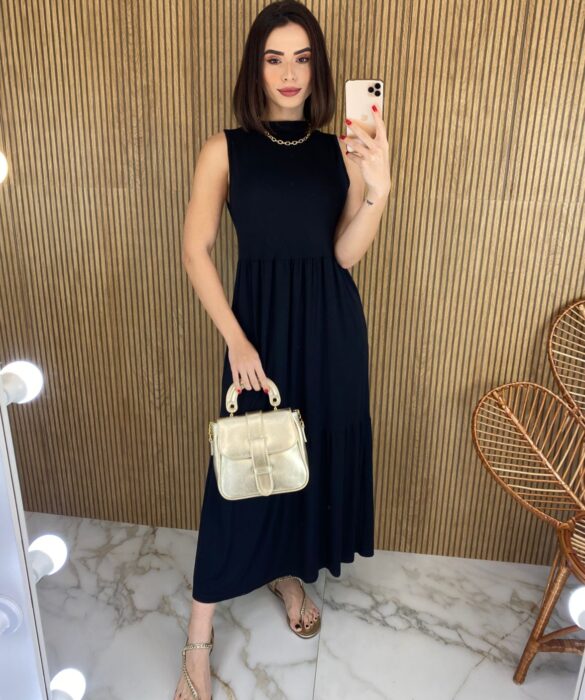 fernandaramosstore com br vestido midi de malha gola preto