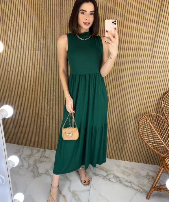 fernandaramosstore com br vestido midi de malha gola verde 1