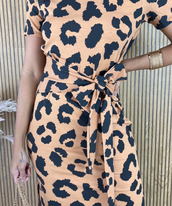 fernandaramosstore com br vestido midi manga curta sem bojo com amarracao animal print 2