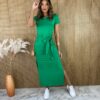 fernandaramosstore com br vestido midi manga curta sem bojo com amarracao verde 4