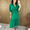 fernandaramosstore com br vestido midi sem bojo elastico na cintura verde