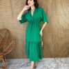 fernandaramosstore com br vestido midi sem bojo elastico na cintura verde 3