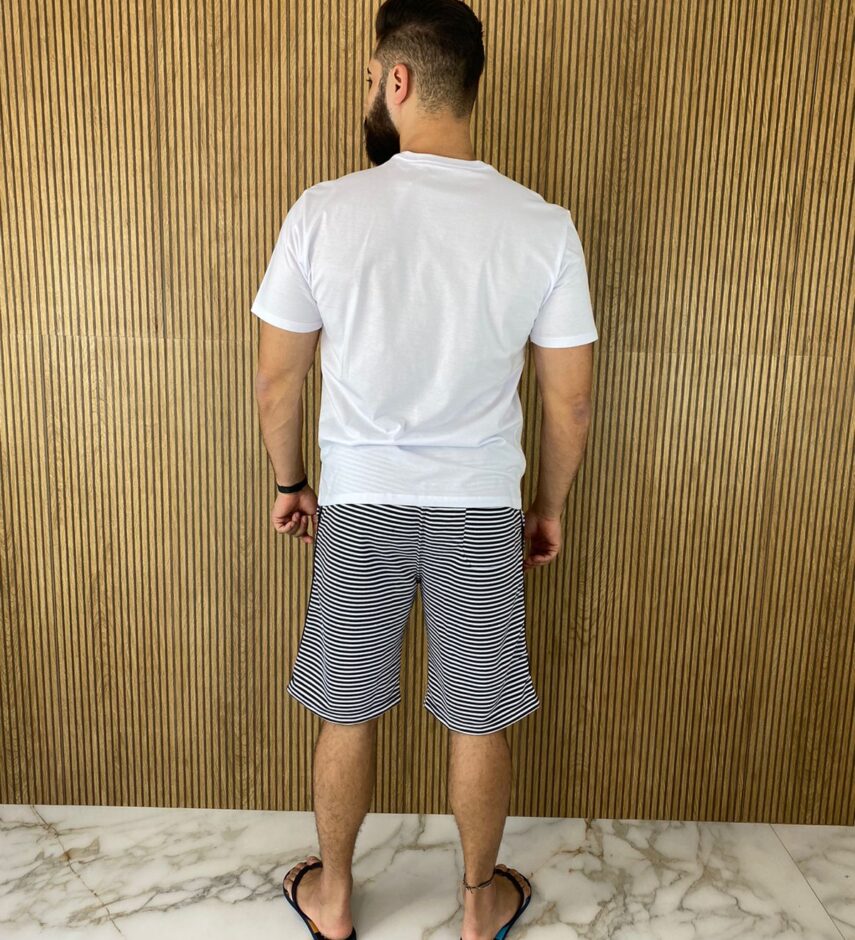fernandaramosstore com br bermuda masculina listrada preta e branca com bolso 2