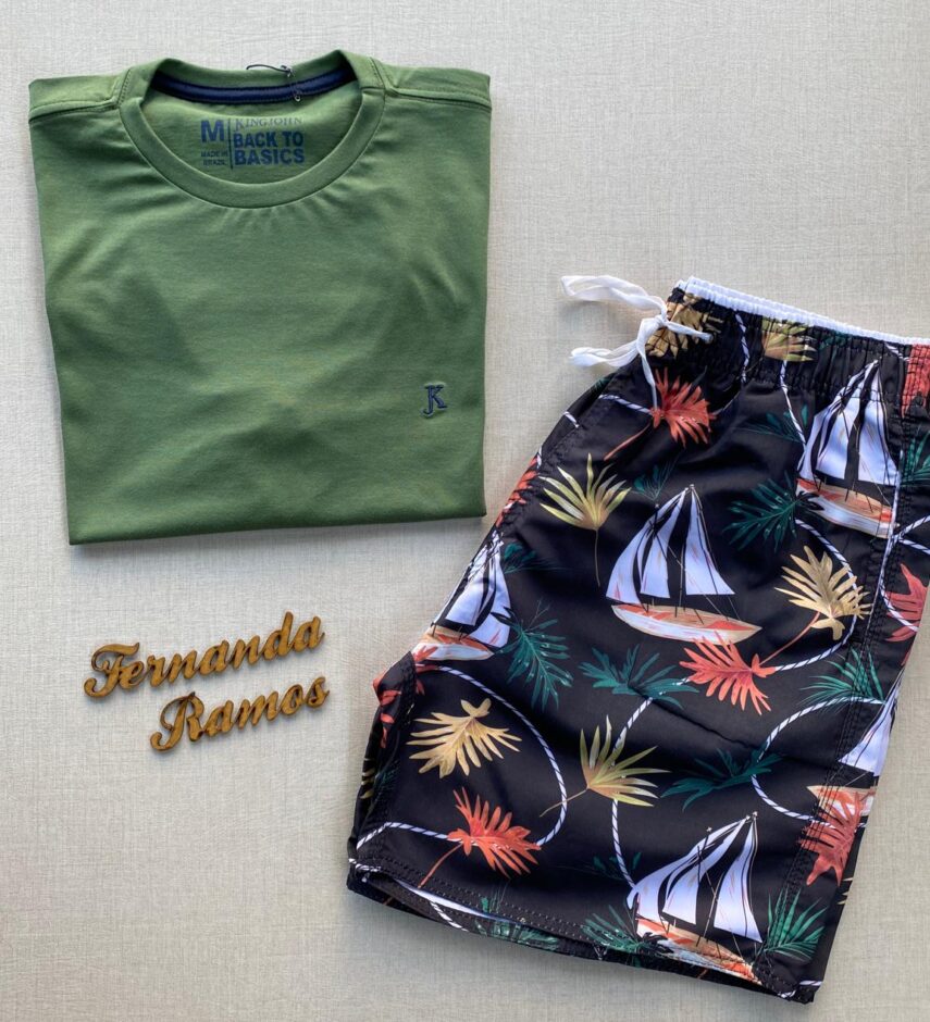 fernandaramosstore com br bermuda masculina tactel estampado fundo preto