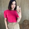 fernandaramosstore com br blusa feminina manga curta pink manga princesa botao atras