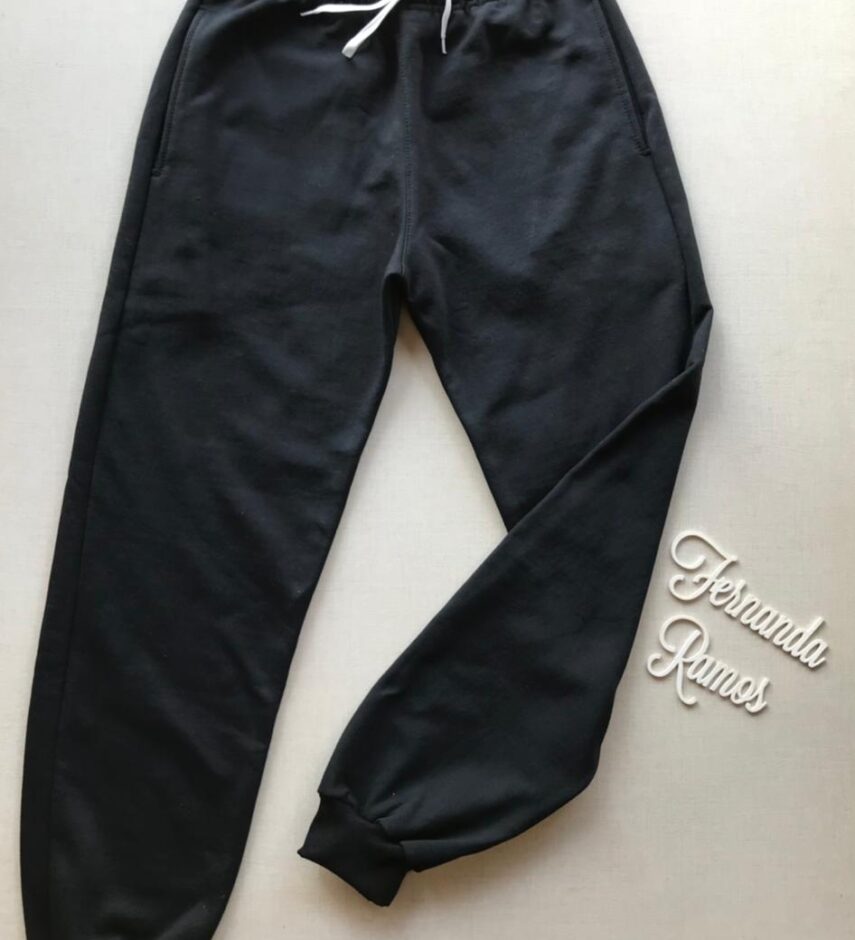 fernandaramosstore com br calca masculina moletom preta com cordao branco