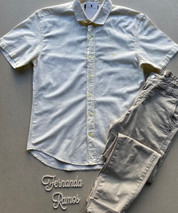 fernandaramosstore com br camisa masculina manga curta casual amarela