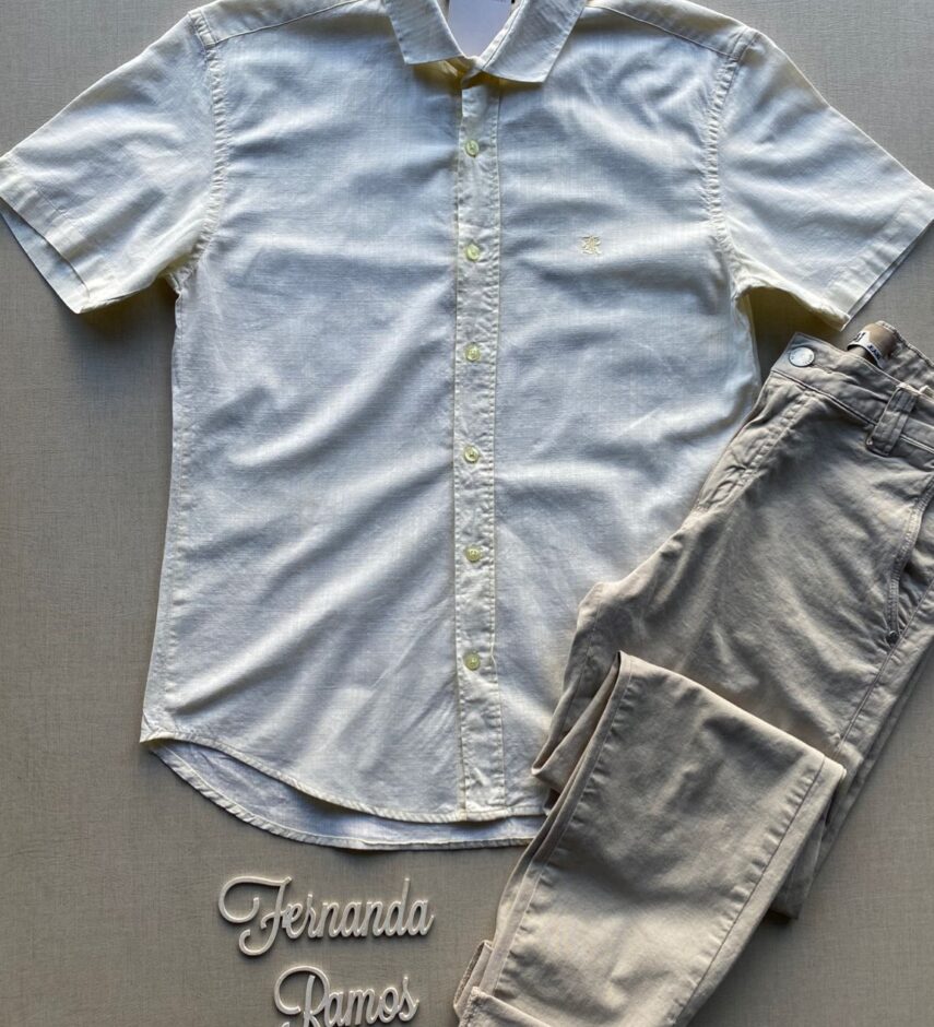 fernandaramosstore com br camisa masculina manga curta casual amarela