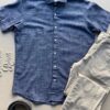 fernandaramosstore com br camisa masculina manga curta casual azul mesclado 3