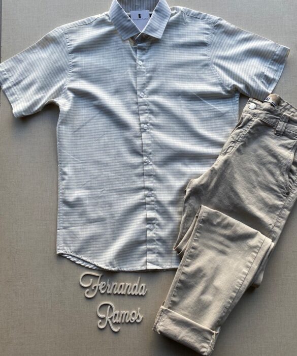 fernandaramosstore com br camisa masculina manga curta casual bege mesclado