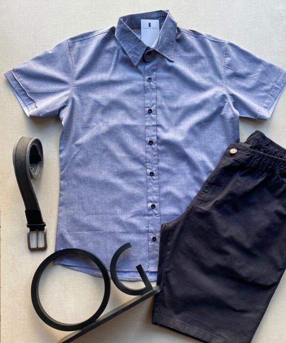 fernandaramosstore com br camisa masculina manga curta casual cinza