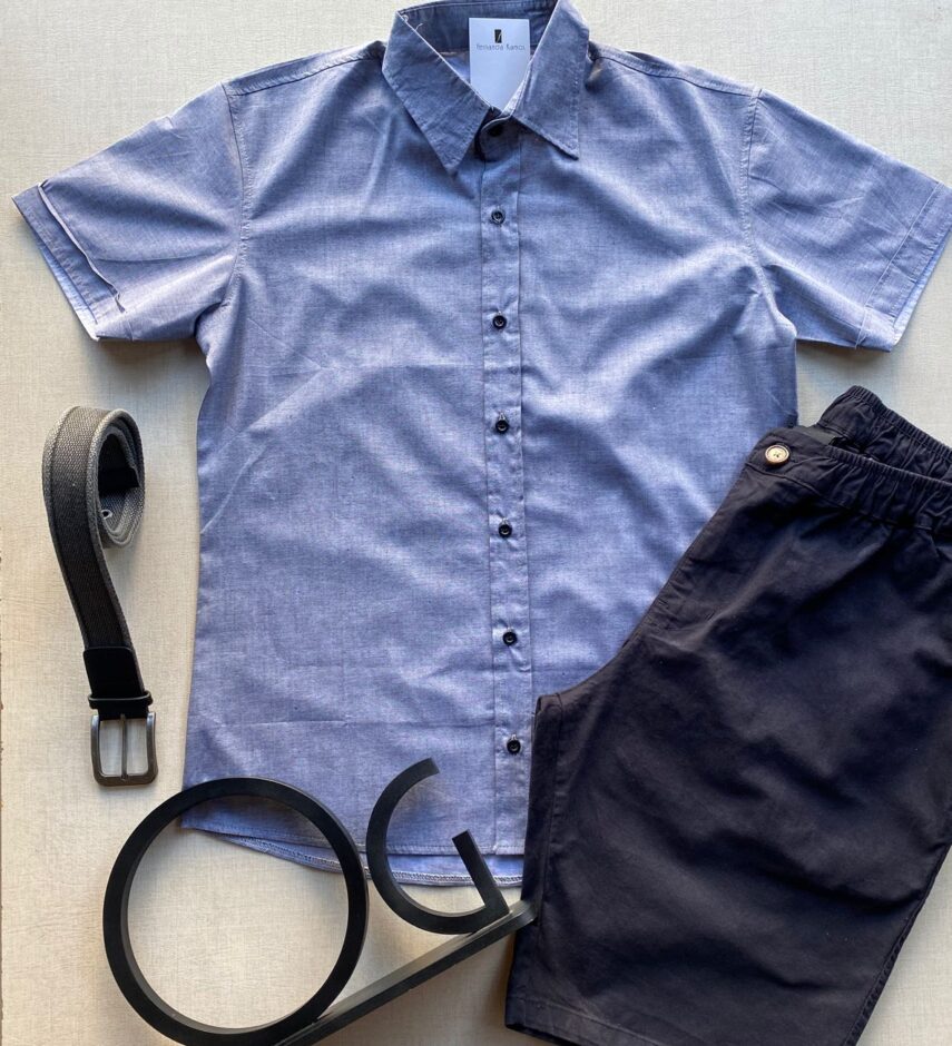 fernandaramosstore com br camisa masculina manga curta casual cinza