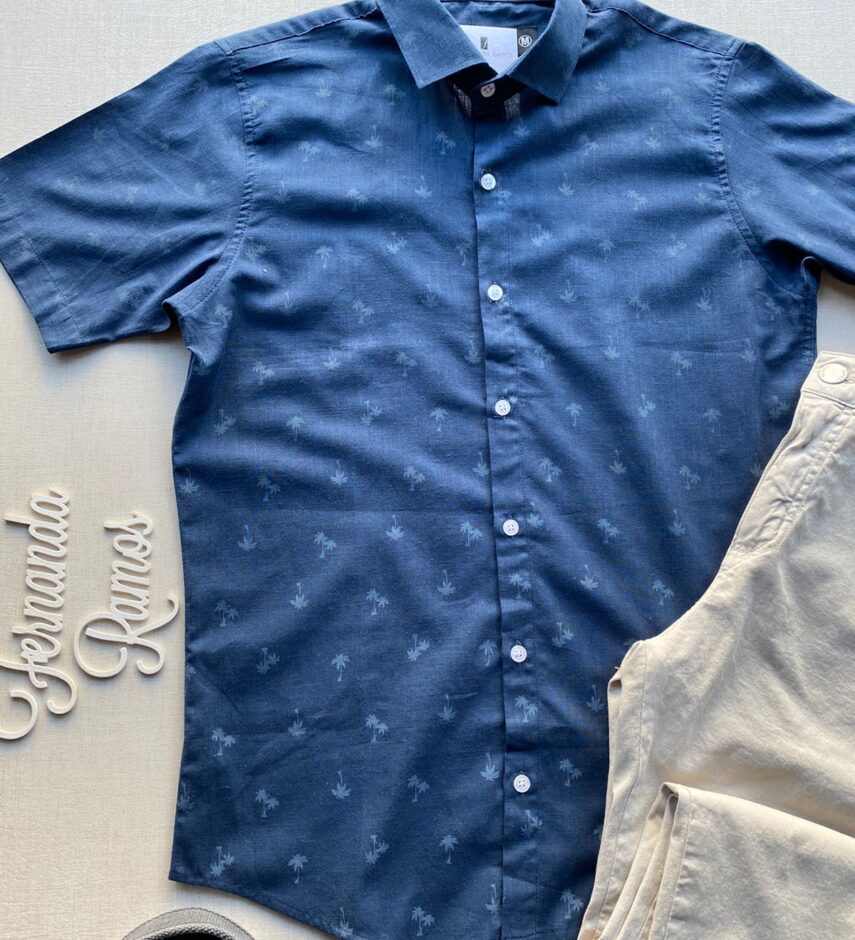 fernandaramosstore com br camisa masculina manga curta casual estampa coqueiros azul 1
