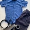 fernandaramosstore com br camisa masculina manga curta casual estampada azul