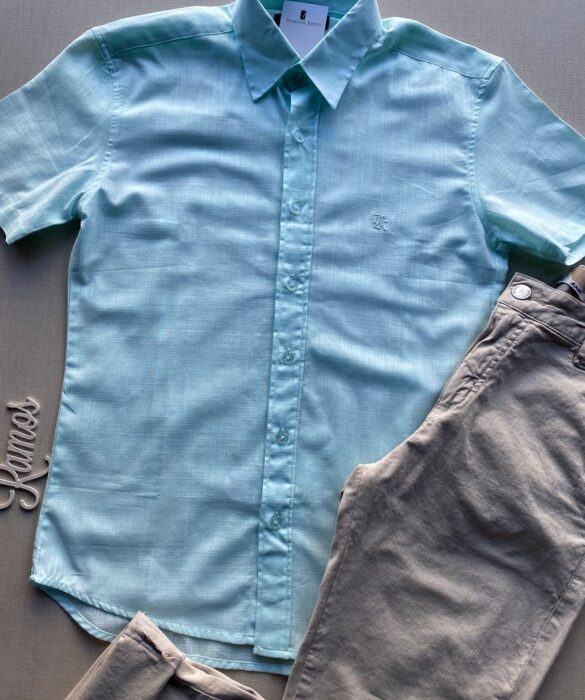 fernandaramosstore com br camisa masculina manga curta casual verde agua