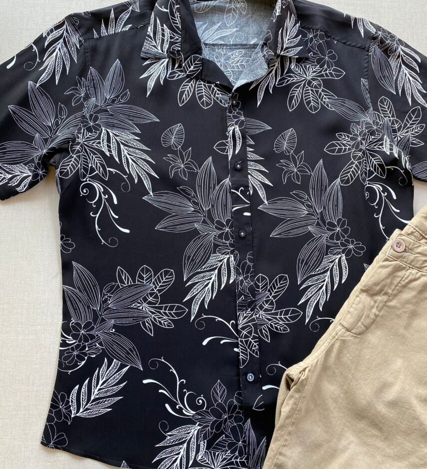 fernandaramosstore com br camisa masculina manga curta estampada fundo preto 1