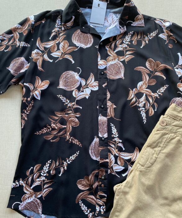fernandaramosstore com br camisa masculina manga curta estampada preta 1