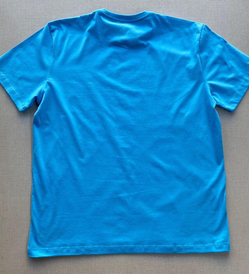 Camiseta Masculina Back To Basics Azul Piscina - Fernanda Ramos Store