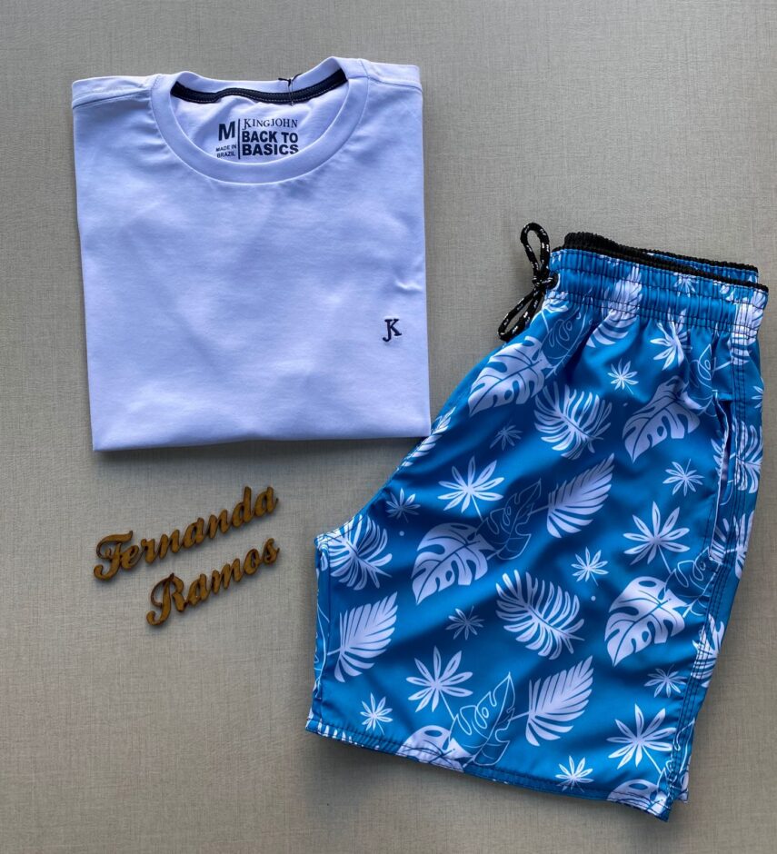 Camiseta Masculina Back To Basics Branca - Fernanda Ramos Store
