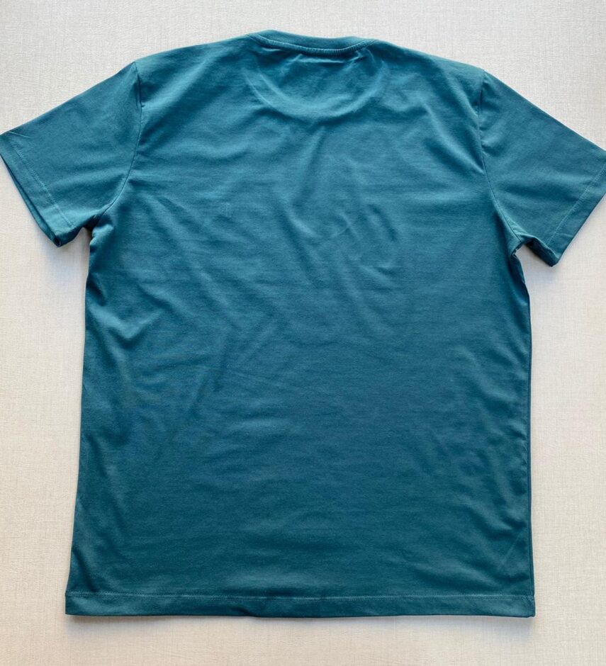 Camiseta Masculina Back To Basics Verde Petróleo - Fernanda Ramos Store