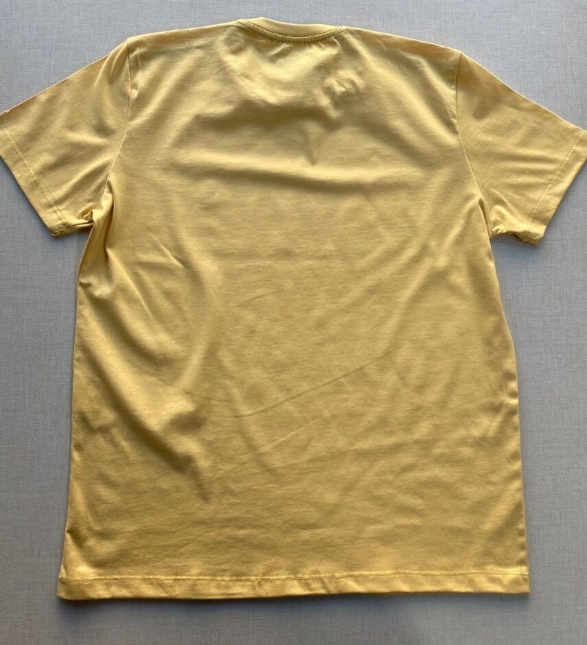 Camiseta Masculina Back To Basics Amarela - Fernanda Ramos Store