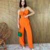 fernandaramosstore com br conjunto calca pantalona e cropped com bojo de alcinha laranja 5