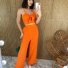 fernandaramosstore com br conjunto calca pantalona e cropped com bojo de alcinha laranja 7