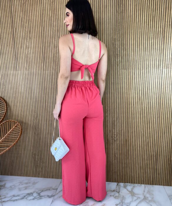 fernandaramosstore com br conjunto calca pantalona e cropped com bojo e amarracao rosa 2