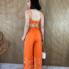 fernandaramosstore com br conjunto calca pantalona e cropped com bojo estampado laranja 3