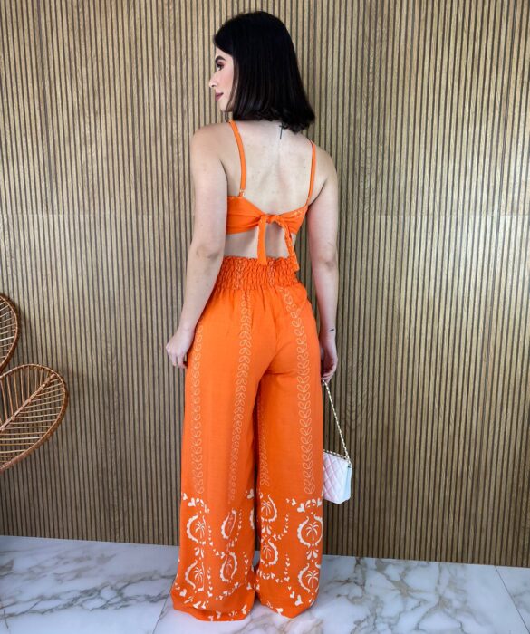 fernandaramosstore com br conjunto calca pantalona e cropped com bojo estampado laranja 3