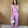 fernandaramosstore com br conjunto calca pantalona e cropped com bojo estampado lilas 1