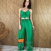 fernandaramosstore com br conjunto calca pantalona e cropped com bojo estampado verde