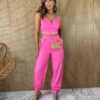 fernandaramosstore com br conjunto feminino cropped sem bojo e calca coracao pink 6