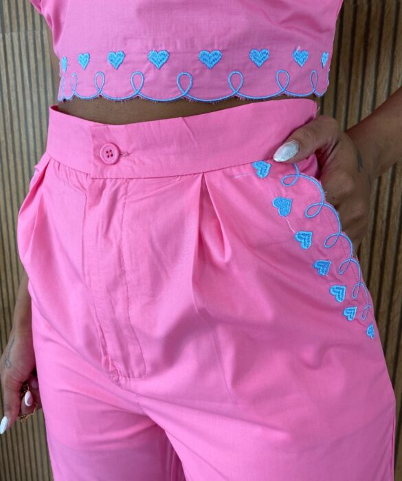 fernandaramosstore com br conjunto feminino cropped sem bojo e calca coracao rosa 4