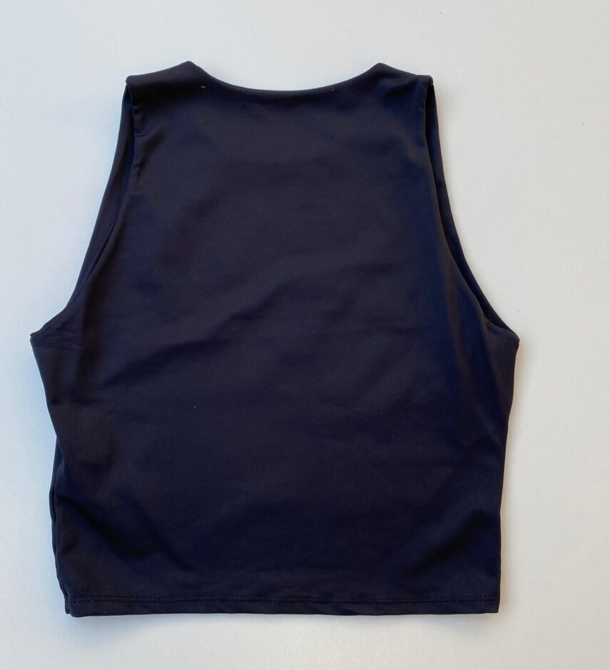 Cropped Feminino sem Bojo Básico Preto - Fernanda Ramos Store