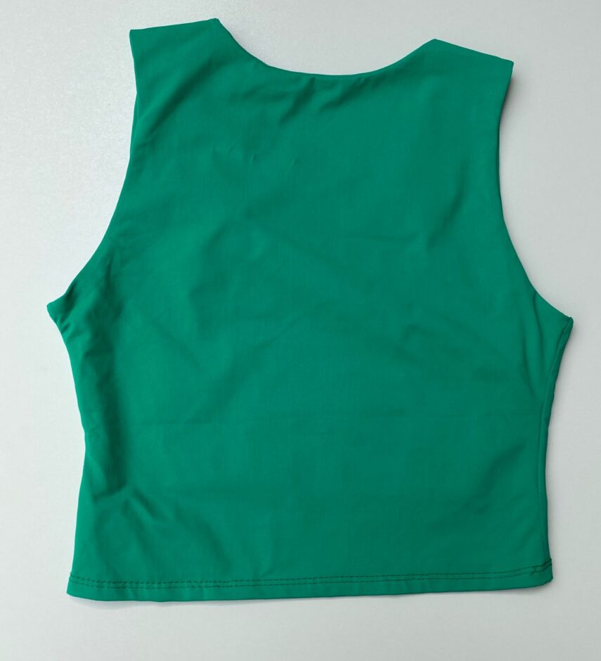Cropped Feminino sem Bojo Básico Verde - Fernanda Ramos Store